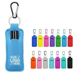 Lip Balm Pouch Keychain Key Ring Bag Lipstick Holder