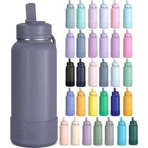32 Oz. Sport Boot Insulated Water Bottle w/Straw Lid