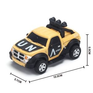 1:43 Friction Military Vehicle Off-Road Pickup
