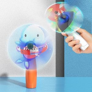 LED Light Up Promotional Mini Fans Picture Video Display Power Bank Fan