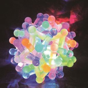Bouncing Rainbow Ball with light