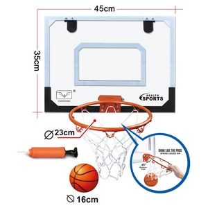 Transparency Basketball Set and 6.3" PVC Ball 1pcs