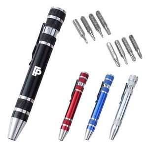 8in1 Aluminum Pen Style Tool Kit