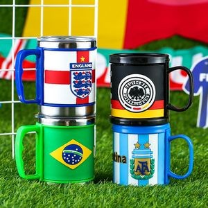 Football Game Soccer Team Stainless Steel Mug With Lid
