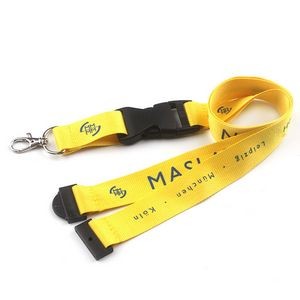 1 " Nylon Lanyards with Safety breakaway and Buckle release