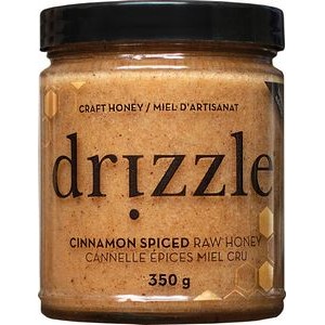 Drizzle Cinnamon Spiced Raw Honey- 12oz/350g