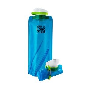 Solid Flexible Water Bottle With Carabiners