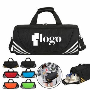 Gym Sports Duffle Bag With Shoe Compartment