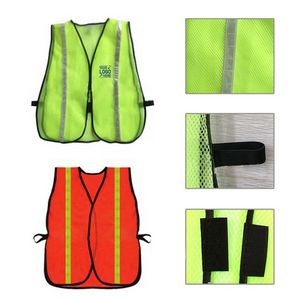 Custom High Visibility Safety Vest With Reflective Strip
