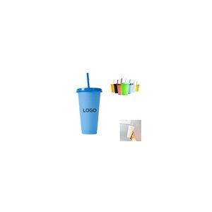 Reusable Color Changing Cup Plastic Tumblers With Lids