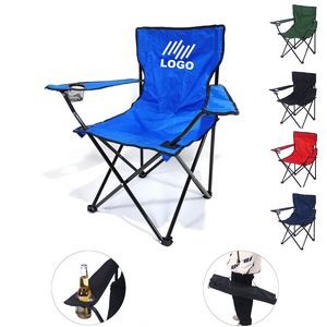 Camping Folding Chair With Cup Holder