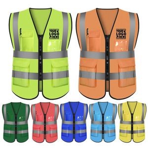 High Visibility Security Reflective Safety Vest With Pockets