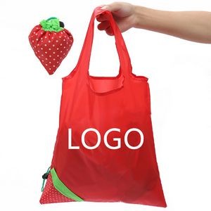 High Quality Strawberry Foldable Tote Bag