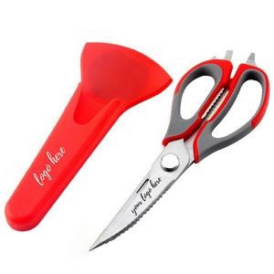 Utility Scissors With Magnetic Holder With Protective Cover