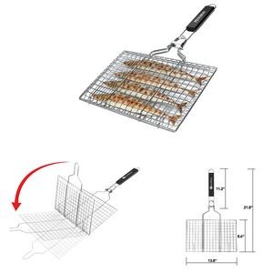 Portable Stainless Steel Barbecue Grilling Basket