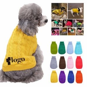 Winter Warm Dog Sweater Clothes For Small Large Dogs