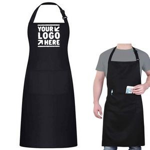 Premium Adjustable Kitchen Aprons With 2 Pockets