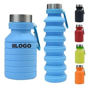 18Oz Silicone Collapsible Water Bottles