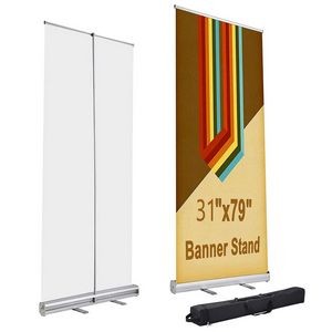 Aluminum Retractable Roll Up Banner With Carry Bag