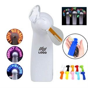 Advertising Portable Flash Led Fan Battery Included