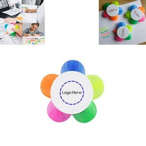 5-In-1 Petals Highlighter Assorted Colors