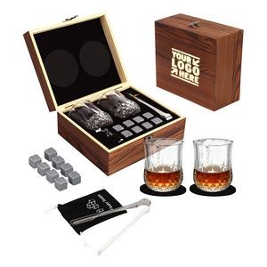 Premium Wood Whisky Set Gift