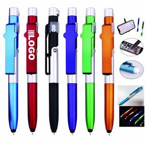 Multifunction Foldable Stylus Pen Led Light Ballpoint Pens