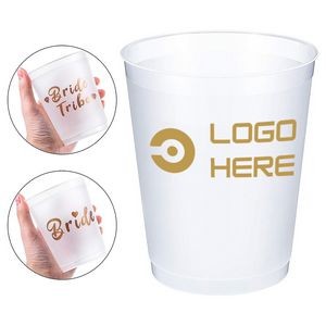 1+11 Set Of 12Oz Frosted Plastic Cup