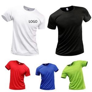 Polyester Custom Logo Quick Dry Polyester T-Shirts