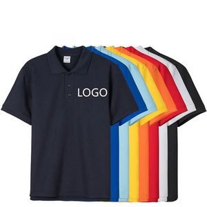 Polyester Custom Logo Quick Dry Short Sleeve Polo T Shirt