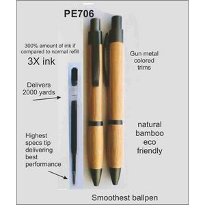 Bamboo Pen 04, Price Includes engraving on one side.