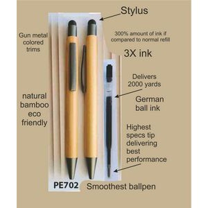 Bamboo Pen 01, Price Includes engraving on one side.