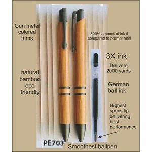 Bamboo Pen 03, Price Includes engraving on one side.