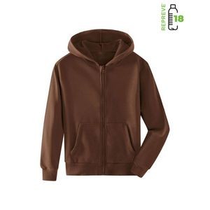 REPREVE® Youth Soft Hooded Full Zip Sweatshirts w/ Antibacterial