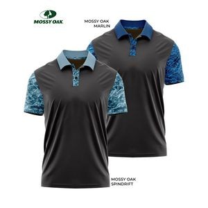 4.4 oz. Mossy Oak® Men's Polyester Interlock Polo Shirt, UPF 50+