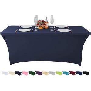 6FT Spandex Fitted Rectangular Tablecloth Tradeshows Banquet Table Cover