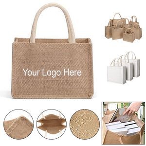 Natural Linen Reusable Shopping Bag