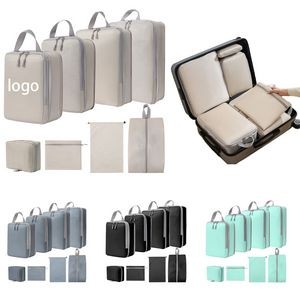 8-Piece Set of Packing Cubes and Compression Bags