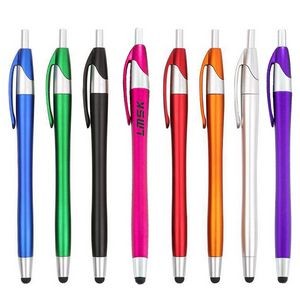 Plastic Gripper Ballpoint Stylus Pen