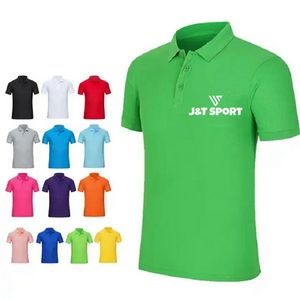 Logo Printed Golf Polyester Plain Polo Shirts