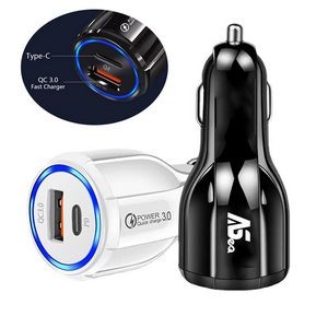 Usb/Type C PD Qc3.0 Car Quick Charger