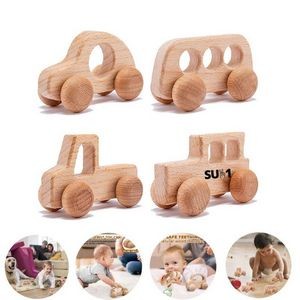 Kids Wooden Push Cars Toys