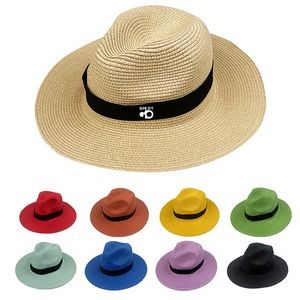 Wide Brim Straw Sun Hat