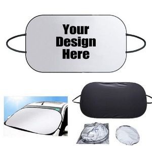 Printed 190T Polyester Car Windshield Sunshade