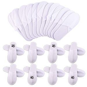 Disposable White Hotel Guest Slippers