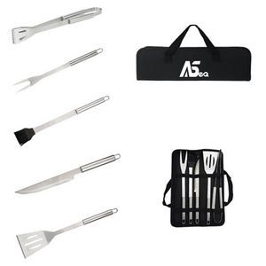 5 in 1 Grill Utensils with Carrying Bag