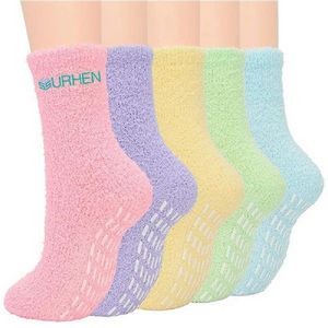 Thick Warm Home Floor Anti Slip Fuzzy Flipper Socks