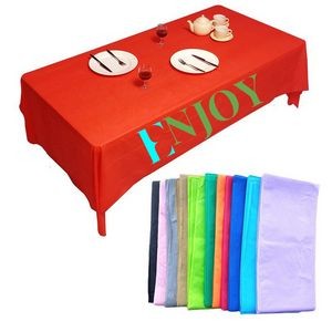 Disposable Rectangular Plastic Tablecloths / Table Covers