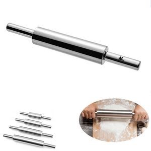 Stainless Steel Dough Roller Rolling Pin With Handle