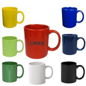 11 Oz. Colored C - Handle Glossy Mug